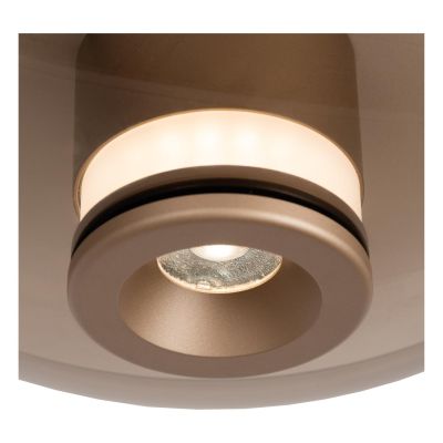 Lucide SANTIAGO - Flush ceiling light - Ø 23 cm - LED Dim. - CCT - 1x10W 2700K/4000K - Amber - Premium